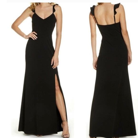 Wayf black maxi dress size medium - Picture 1 of 7
